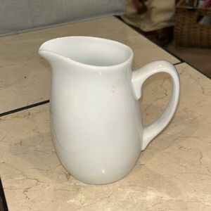 Fitz and Floyd Classic White Ceramic Pitcher